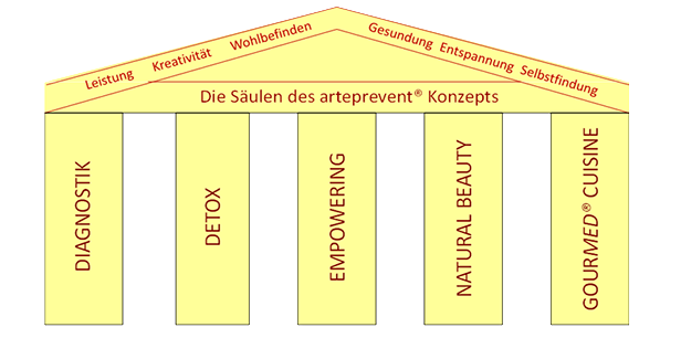Die Hauptsäulen des arteprevent® Konzepts